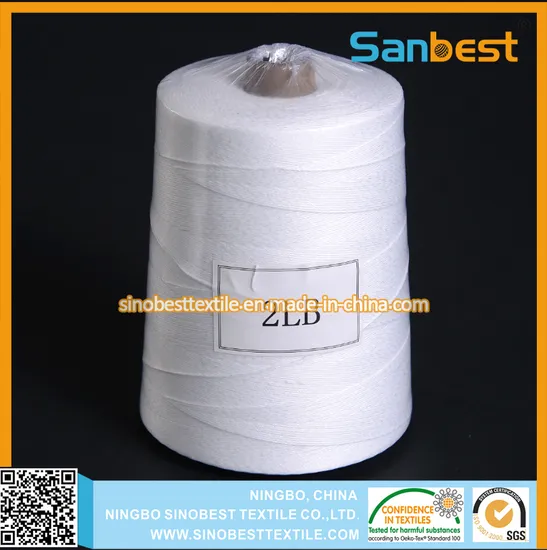 Yarn Spun Polyester Bag Closing Thread 20/6 