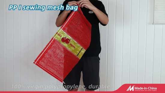 Grs Factory Price PP Woven Tubular Leno Drawstring Empty Sacks Plastic Packing Orange Onion Garlic Potato Tomato Cabbage Vegetable Fruit Firewood Net Mesh Bags 