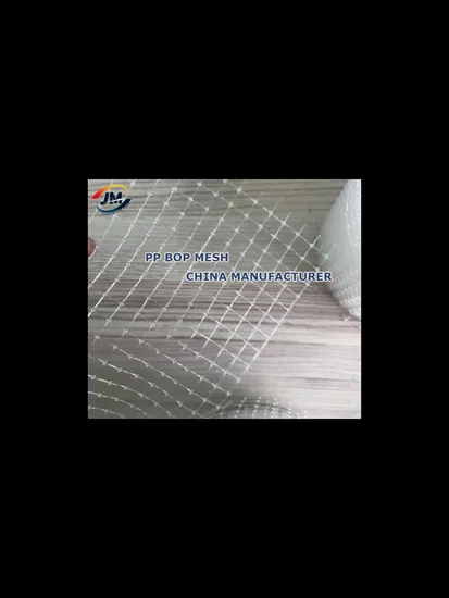 Extrusion Mesh Bop PP Clear Mesh Polypropylene Plastic Stretched Deer Fence 
