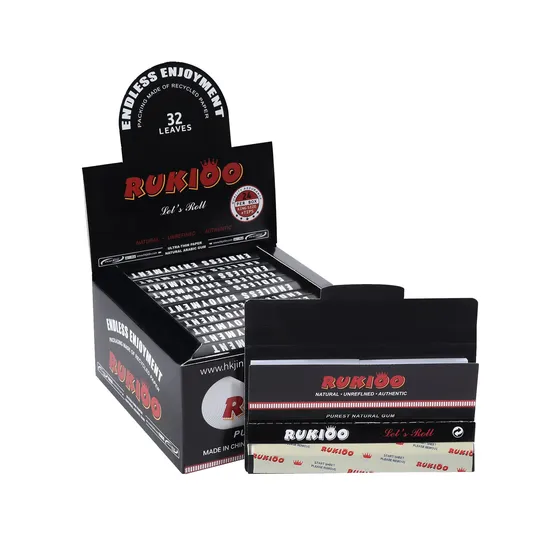 Custom Emp Raw King Size Filter Tips Slim Smoking Rolling Papers 