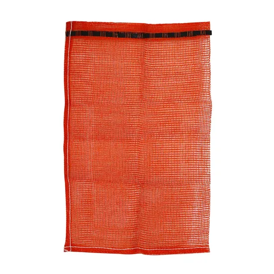 Grs SGS Factory Wholesale Empty Plastic Drawstring Packing 25kg 50kg Firewood Vegetable Onion Potato Cabbage Fruit Orange PP Tubular Woven Leno Net Mesh Bag 